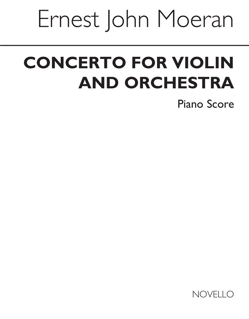 Concerto For Violin (Violin/Piano)